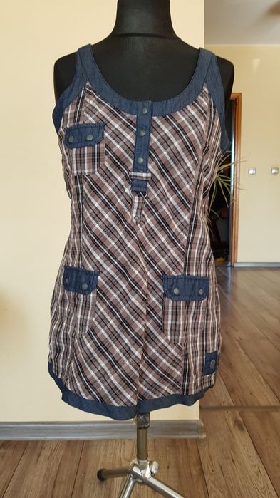 Tunika damska w kratkę