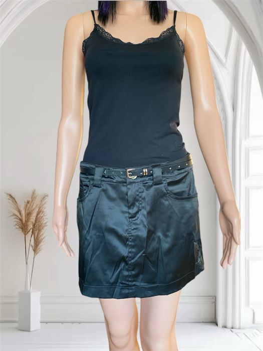 Krótka spódnica damska mini z ekoskóry rozm 40 L