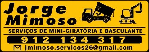 Serviço de mini giratória e basculante