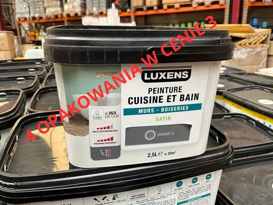 Farba LUXENS. Kolor Granit 2. UWAGA PROMOCJA - 4 opakowania za cenę 3.
