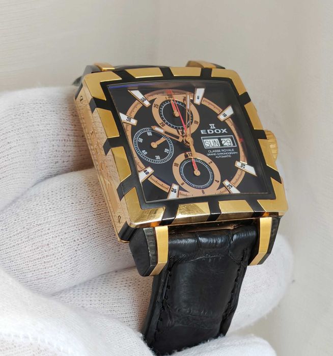 Чоловічий годинник Edox Classe Royale 01105 Grand Chronograph Automati