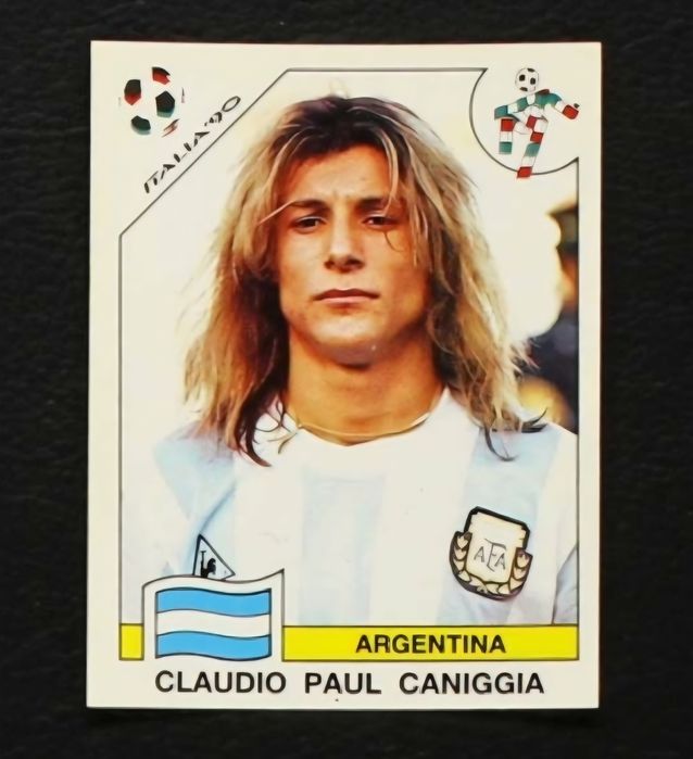 Cromo futebol Claudio Paul Caniggia(Mundial 1990)da Panini