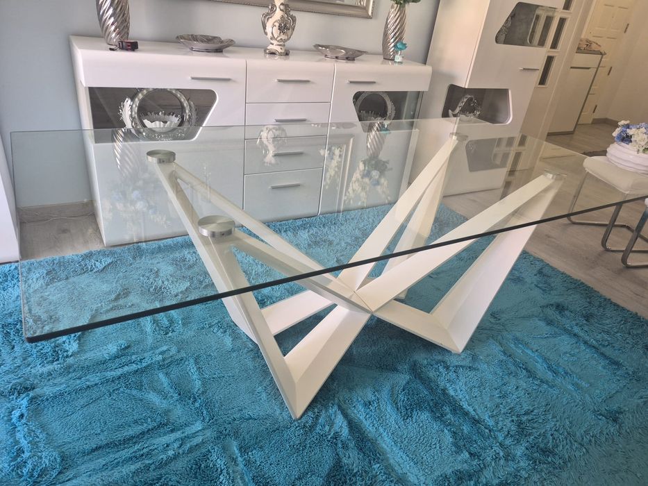 Mesa de Jantar de Vidro CONFORAMA
