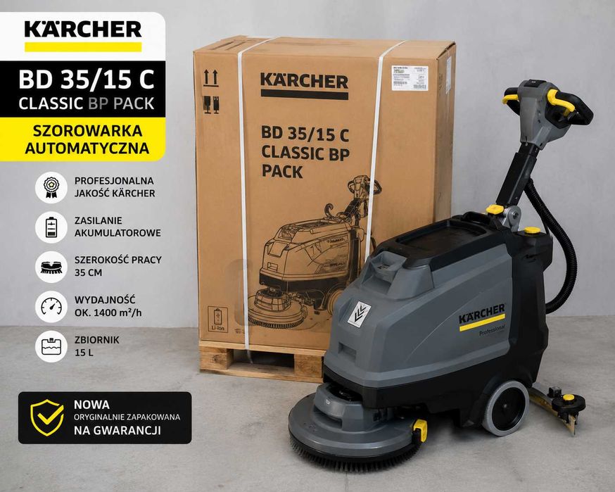 Szorowarka automatyczna Kärcher BD 35/15 C Classic Bp Pack | NOWA | GWARANCJA