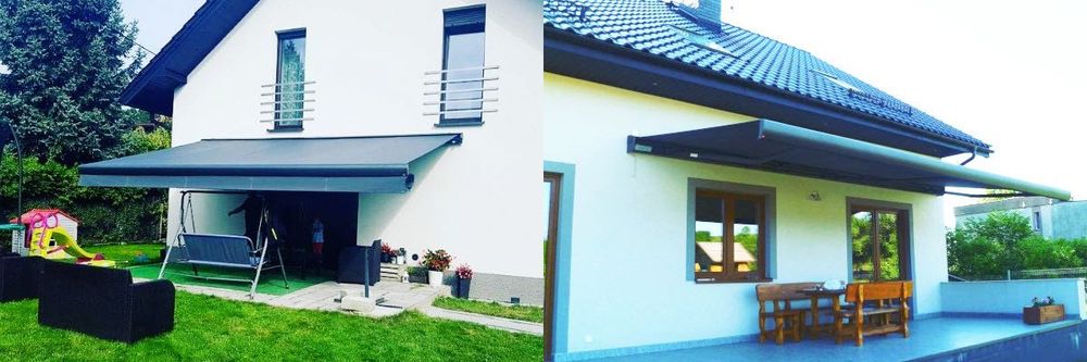MARKIZA Tarasowa RÓŻNE DOWOLNE WYMIARY Markizy Zadaszenia Tarasowe