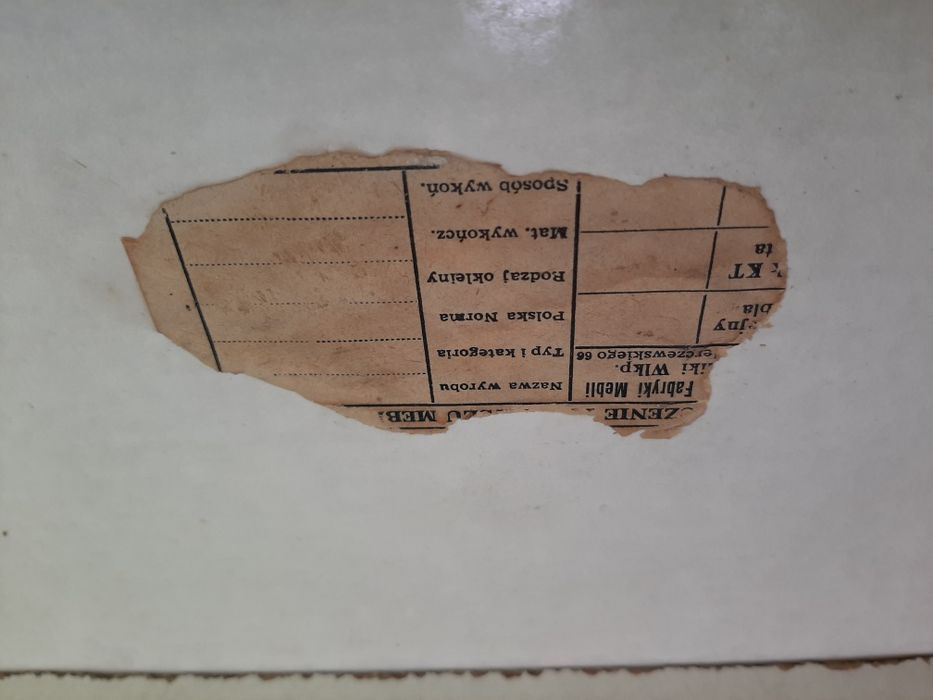 Stolik rozkładany typ 1454 PRL