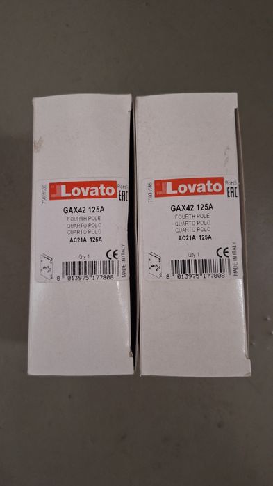 Inversor manual Lovato 4P 125A – kit completo