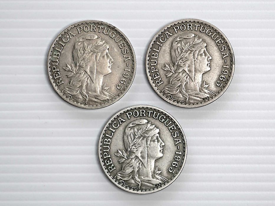 Lote de 4 Moedas 1 Escudo 1965