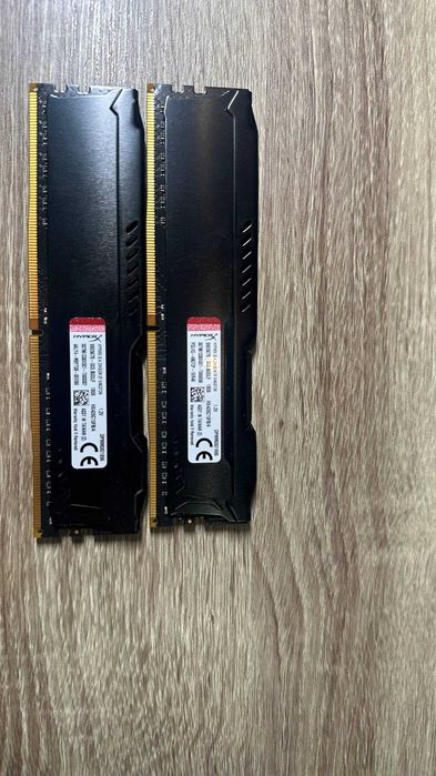 Оперативная память HyperX Fury Black DDR4 16GB (2×8GB) 3200MHz CL16