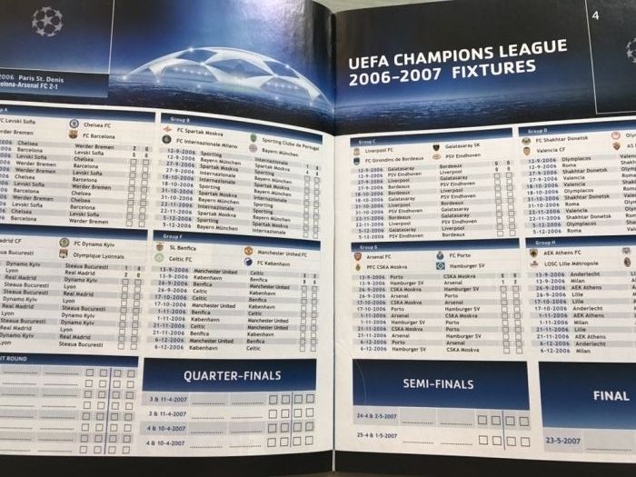 Album UEFA Champions League 2006/2007 PANINI