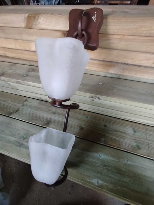 Candeeiro de parede -Mauro Lipparini / vidro murano e bronze