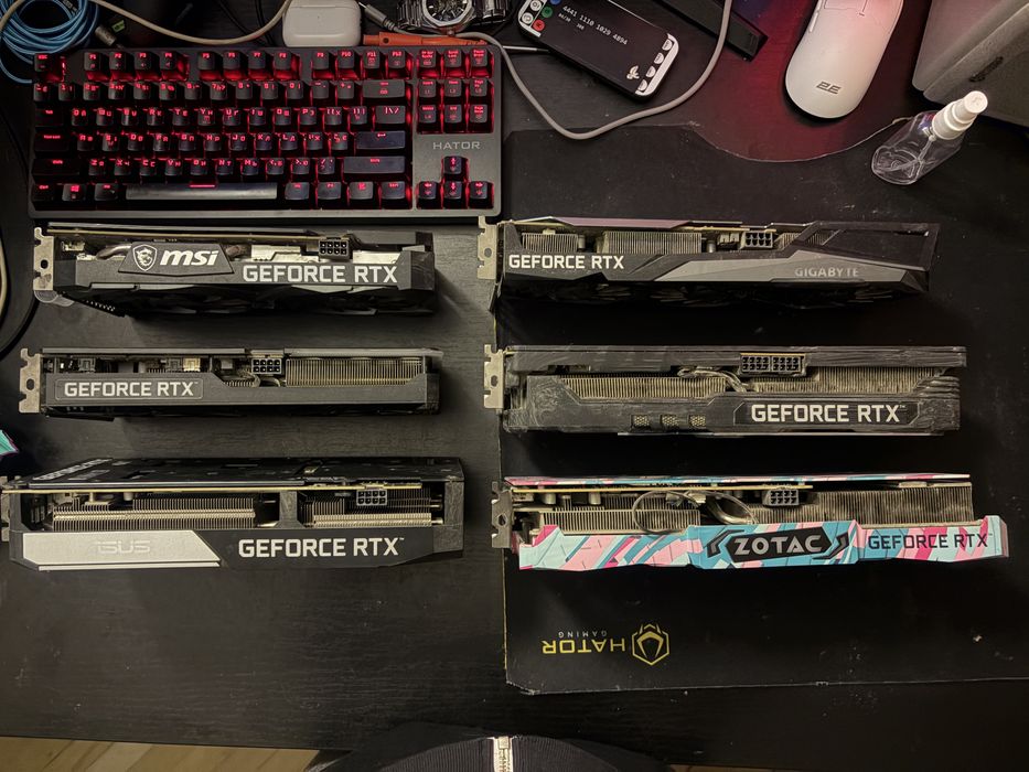 ЛОТ Живих Відкокарт Nvidia RTX 3060 TI 8GB