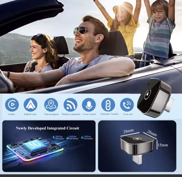 Carplay & AndroidAuto adaptador pen wireless
