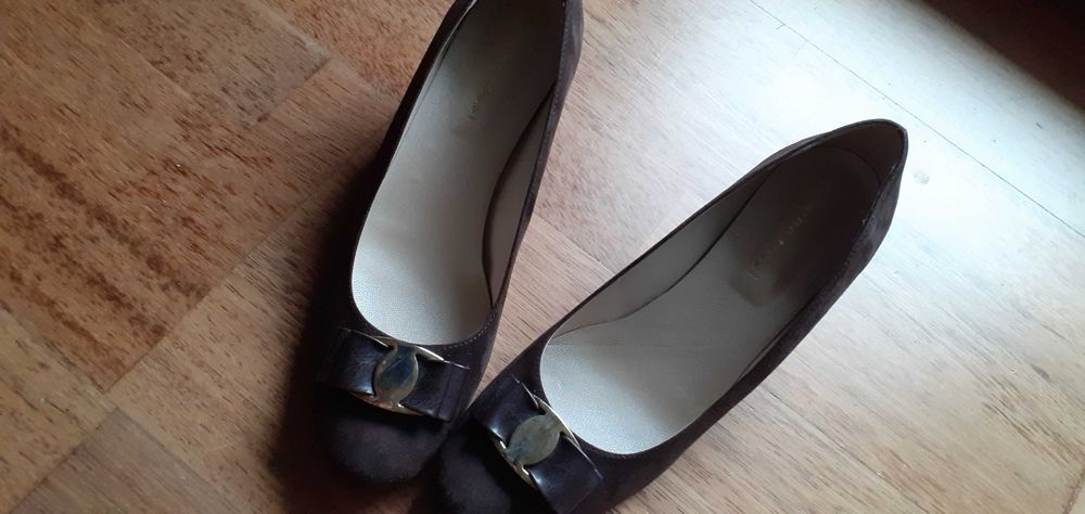 Buty skórzane czółenka