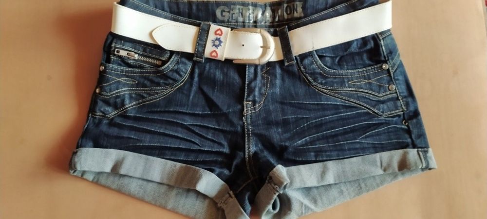 Шорты джинсовые двое