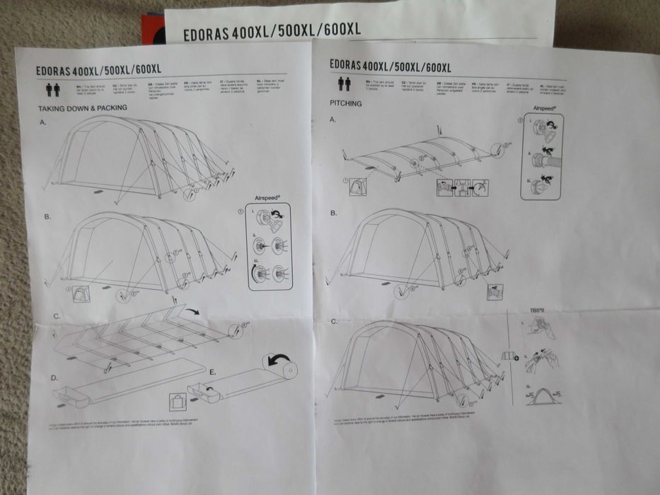 Namiot 4-osobowy z pompowanym stelażem