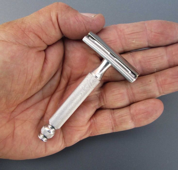 1960's GILLETTE End Ball Handle TECH Máquina de Barbear - Made in England