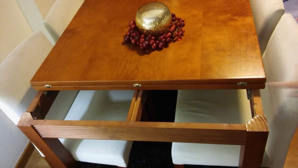 mesa dobravel em cerejeira