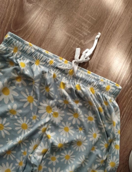 Piżama dół damska S stokrotki