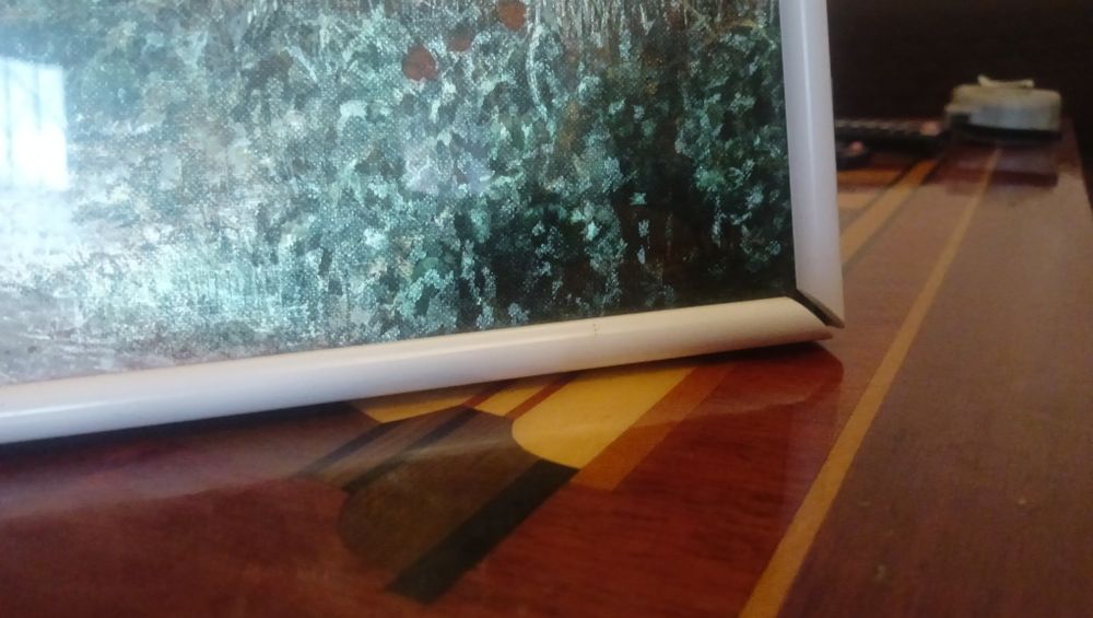 Картина "На дороге"  металло графика переливающаяся