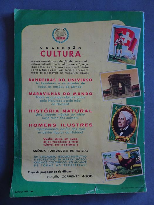 Caderneta de cromos Bandeiras do Universo (Faltam 14 cromos)