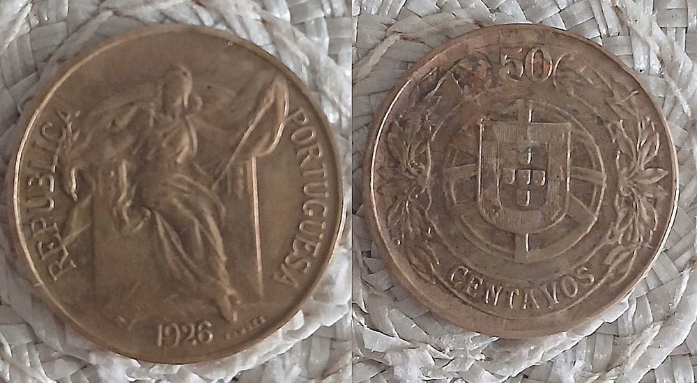 Moedas antigas portuguesas Monarquia/República