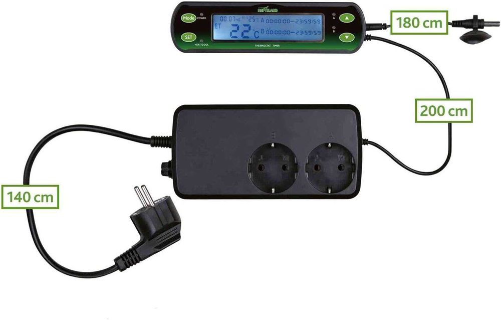 Termostat cyfrowy dwa obwody TRIXIE Reptiland 76124