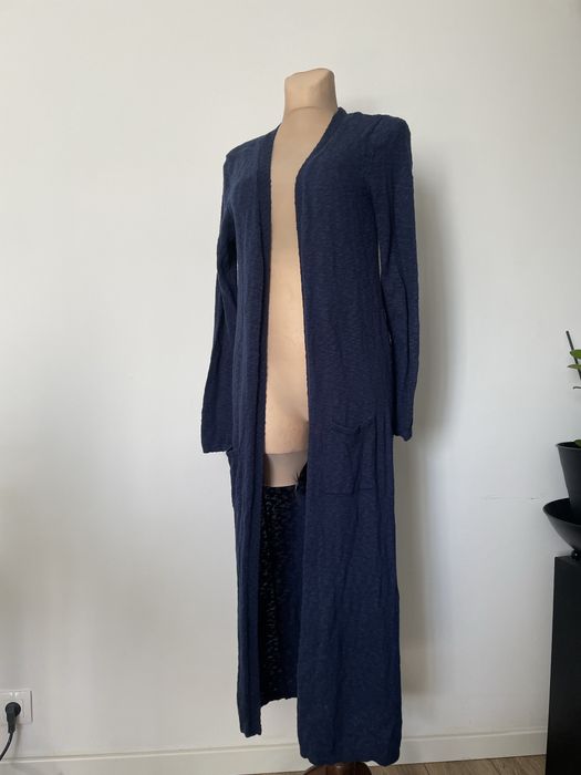 Dlugi granatowy sweter S/M