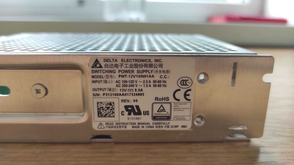 Импульсный блок питания LED Driver PMT-12V100W1AA Delta Electronics