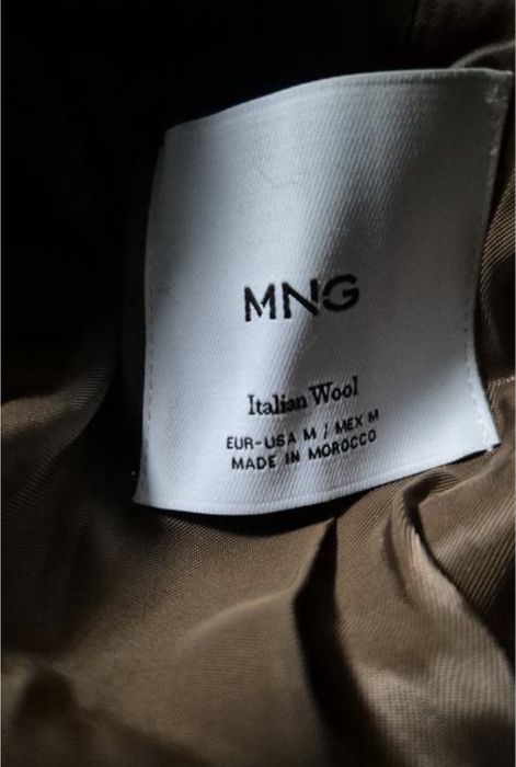 Напівшерстяний піджак mango
