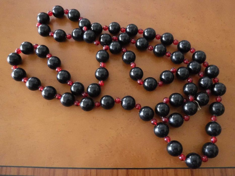 Black and orange fantasy necklace