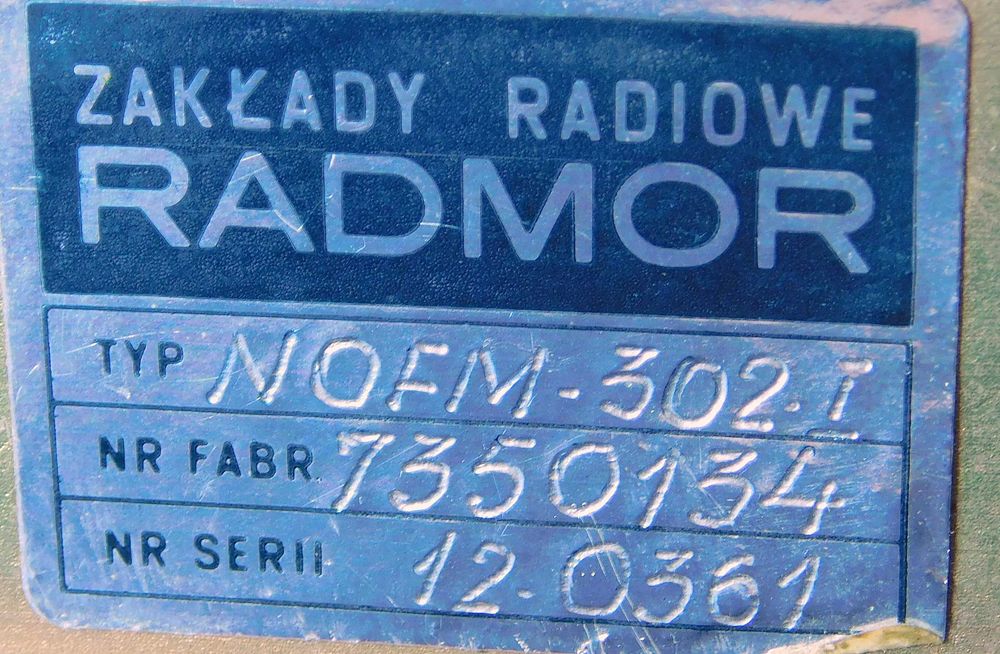 Radiostacja radiotelefon MORS-302 NOFM-302-I Unitra Radmor [M4]