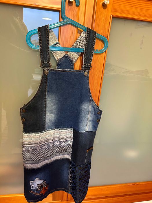 Saia Jardineira  Menina Desigual 11/12 anos.