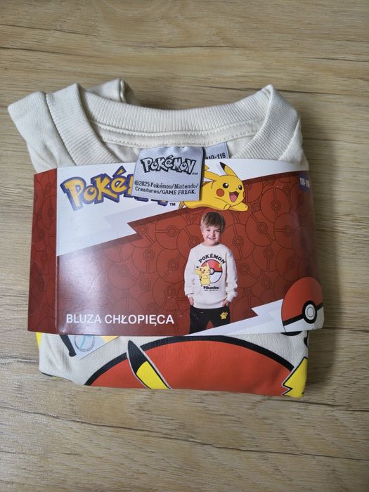 Nowa bluza Pokemon dla chłopca r. 110/116