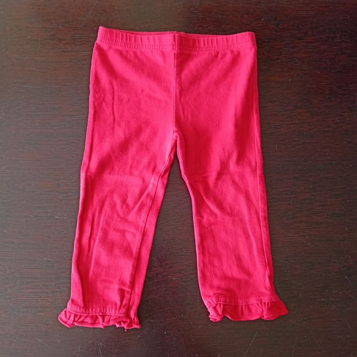 Legginsy czerwone F&F rozm. 80 (9-12 m.)