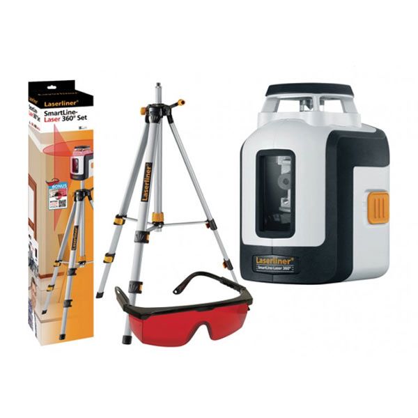 LASERLINER SmartLine Laser Level with 360° Lines + Tripod64286507844225121