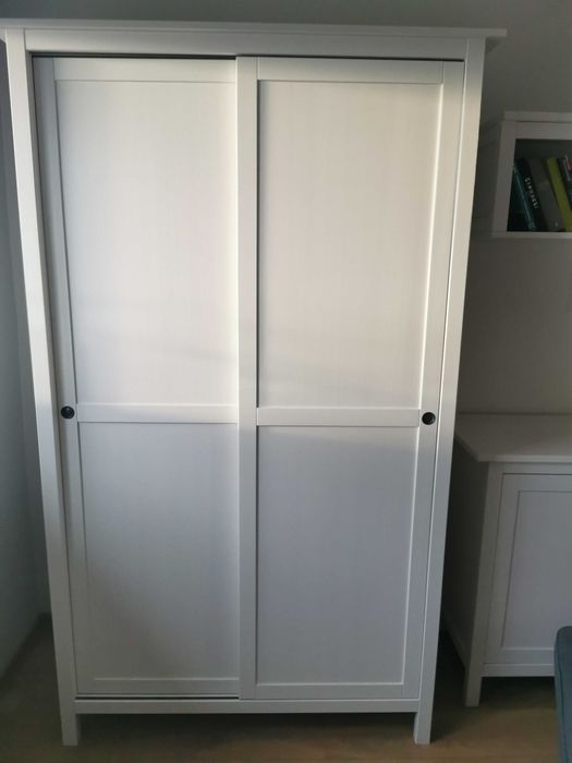 komplet mebli hemnes szafa,duża komoda i półka scienna ikea