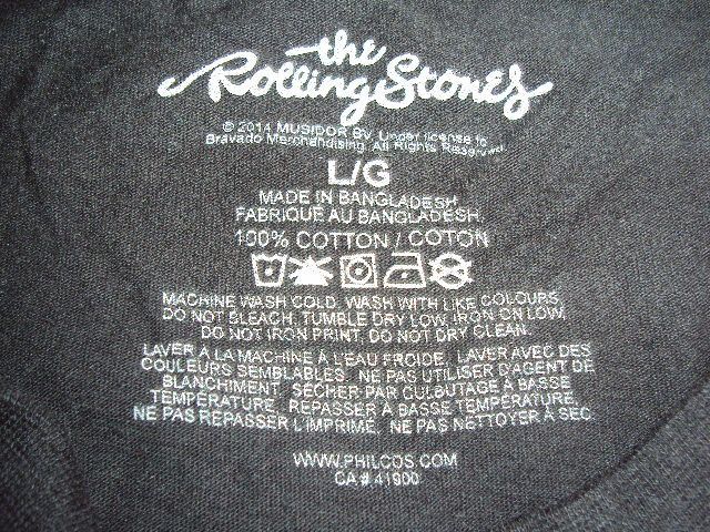 Uma Camisola dos Rolling Stones. originais marca registada XL