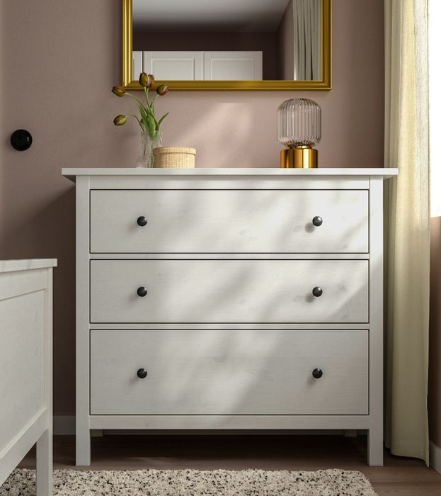 Komoda biała Hemnes Ikea 3 szuflady