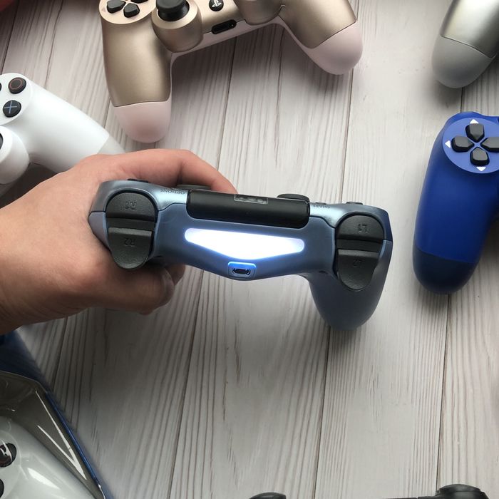 Серебристый беспроводной джойстик для ps 4, гейпмад, dualshock