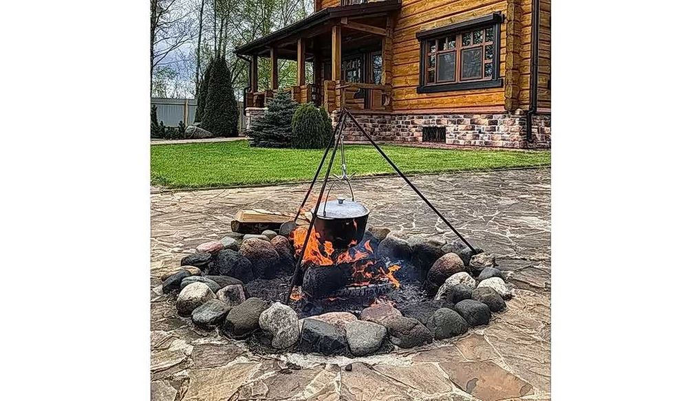 казан туристический, казан походний алюмінєвий, 10 літрів, кришка