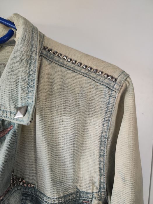 Katana kurtka jeansowa M 38 Cubus ćwieki custom