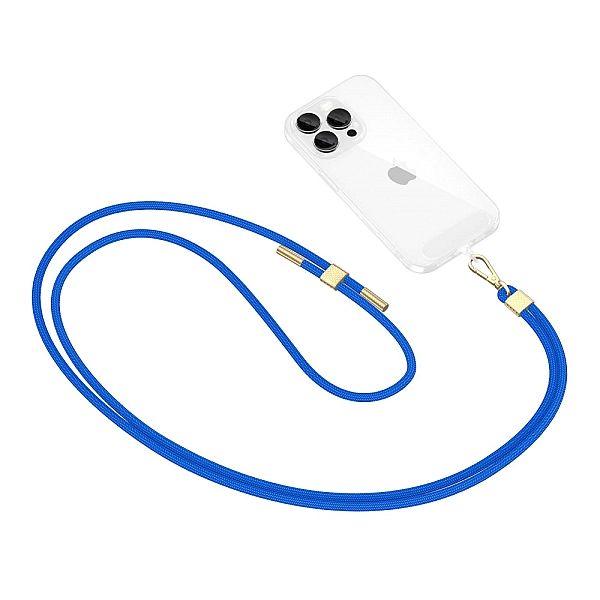 Tech-Protect C2S Rope Crossbody Strap Cobalt Blue/Gold