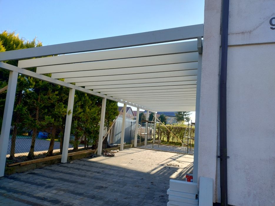 Wiaty, tarasy, pergole, carporty, domki narzędziowe, konstrukcje itp.