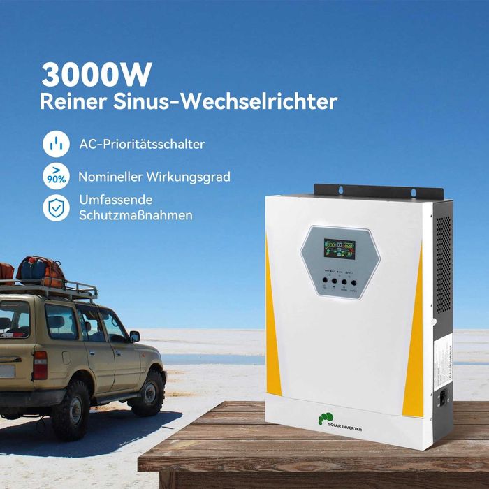 Гібридний сонячний інвертор PowMr Easun Solar  3-3.2 кВт 24V