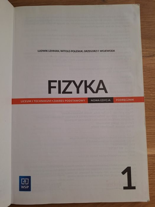 Podręcznik do fizyki zakres podstawowy klasa 1