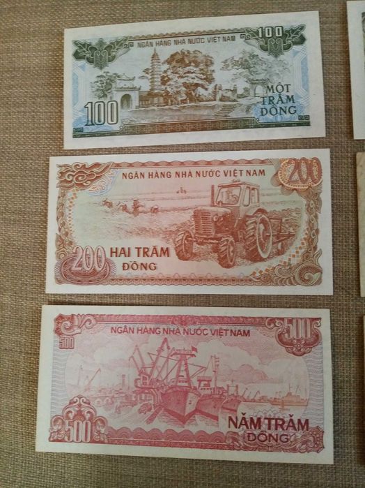 VIETNAME, 15 NOTAS 7 São do Antigo Vietname  8 NOTAS do Novo Vietname