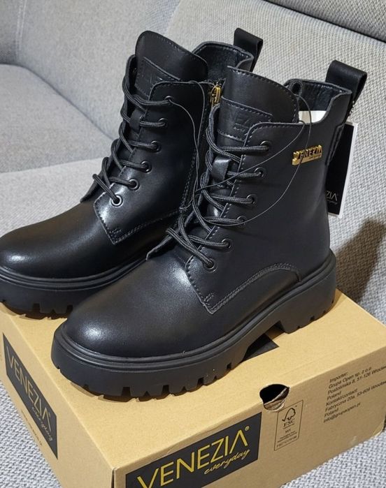 Nowe Buty damskie skórzane Venezia r.39