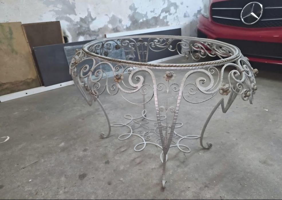 Vendo mesa ferro forjado