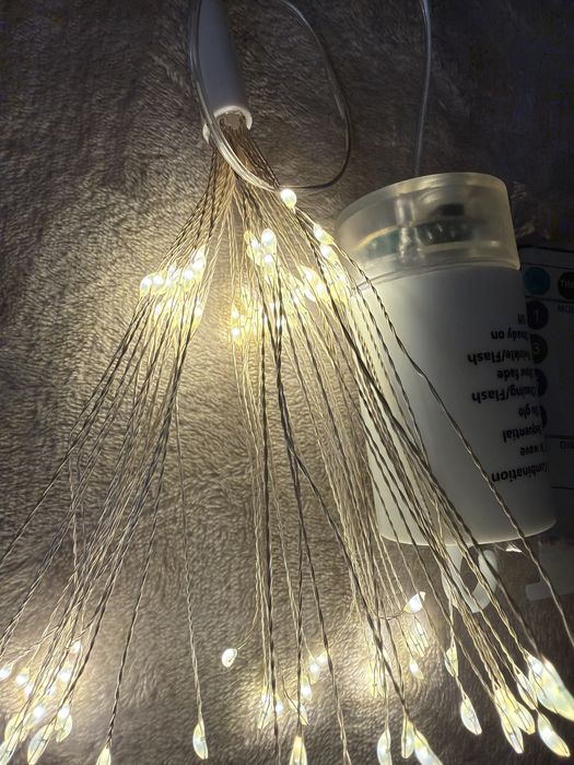 Lampki ozdobne. Swiatelka. Fejerwerki. Swiąteczne